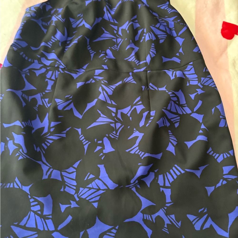 Blue and Black Floral dress